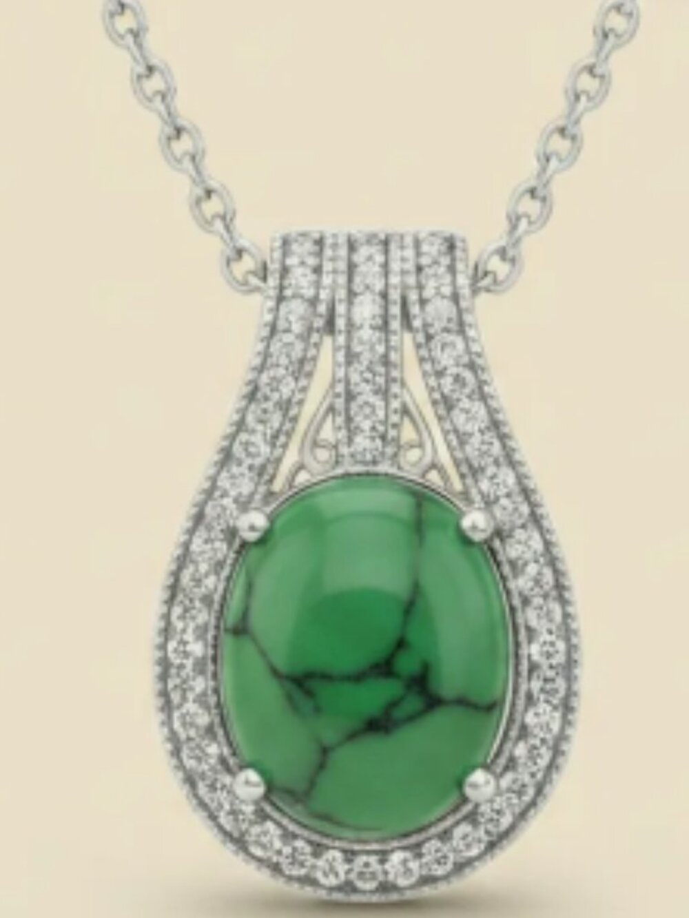 Sterling Silver Natural Turquoise Pendant